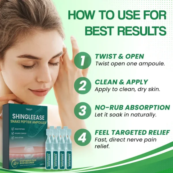 Timilk® ShingleEase Snake Peptide Ampoules