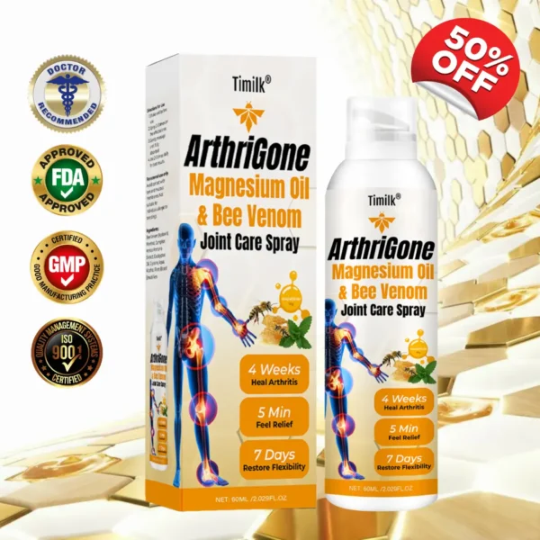 Timilk® ArthriGone Magnesium Oil & Bee Venom Joint Care Spray⭐