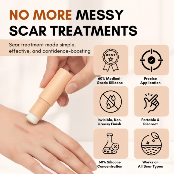 Timilk® ClearFlaw Silicone Scar Solution Stick