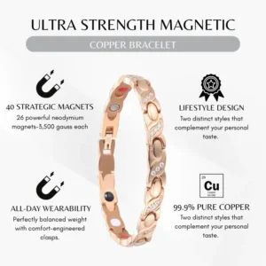 Timilk® MagnaCalm Copper Magnet Wellness Bracelet