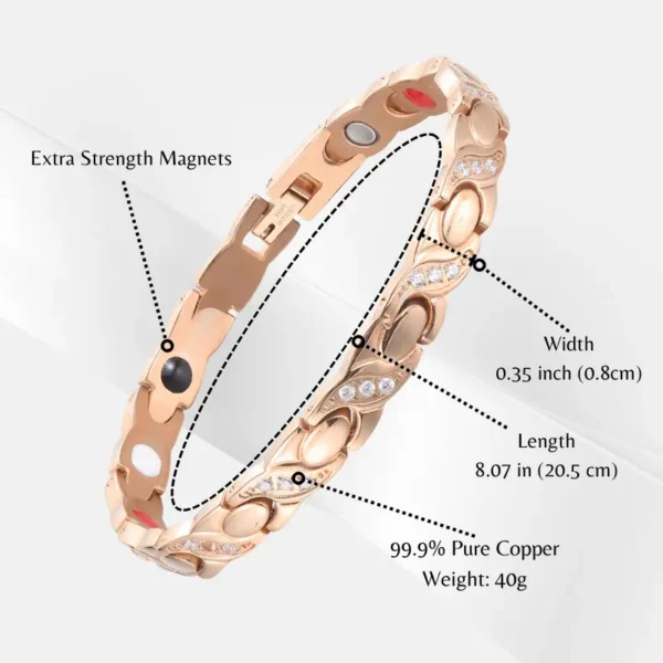 Timilk® MagnaCalm Copper Magnet Wellness Bracelet