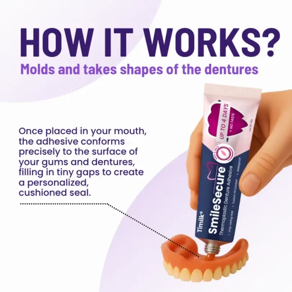 Timilk® SmileSecure Thermoplastic Denture Adhesive