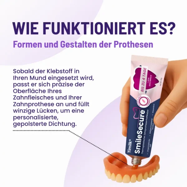 Timilk® SmileSecure Thermoplastischer Zahnprothesen-Haftkleber