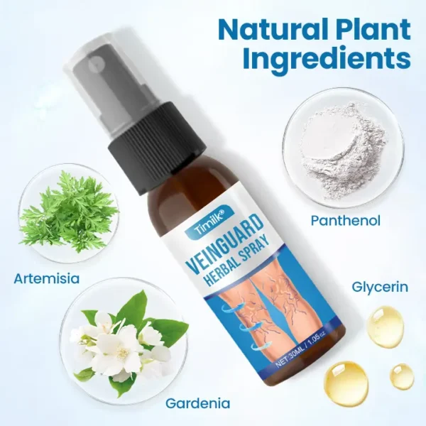Timilk® VeinGuard Herbal Spray - Clinically Proven to Eliminate Varicose Veins in Just 7 Days!