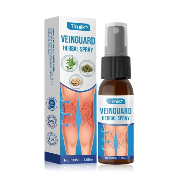 Timilk® VeinGuard Herbal Spray - Clinically Proven to Eliminate Varicose Veins in Just 7 Days!