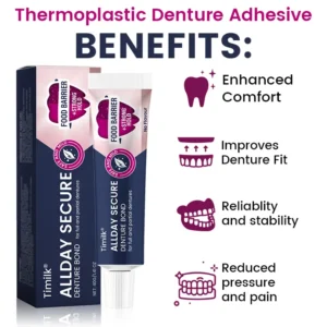 Timilk® AllDay Secure Denture Bond — Fit Seal, Secure Hold Up to 4 Days