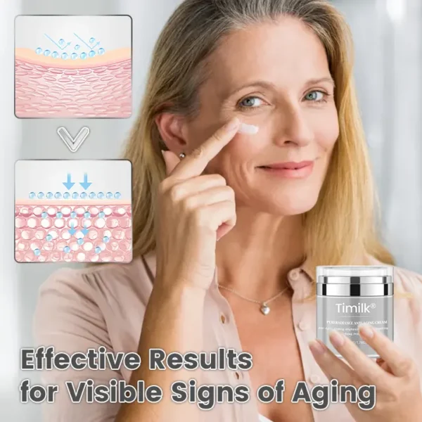 Timilk® PureRadiance Anti-Aging Cream (Reveal Youthful, Radiant Skin – Advanced formula that smooths wrinkles, brightens complexion, and restores vitality with peptide technology)